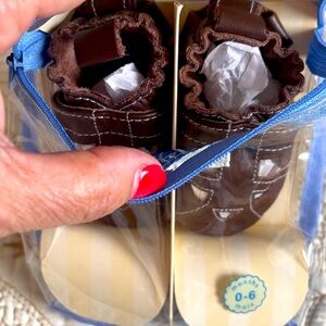 Robeez Chocolate Brown Baby Shoes